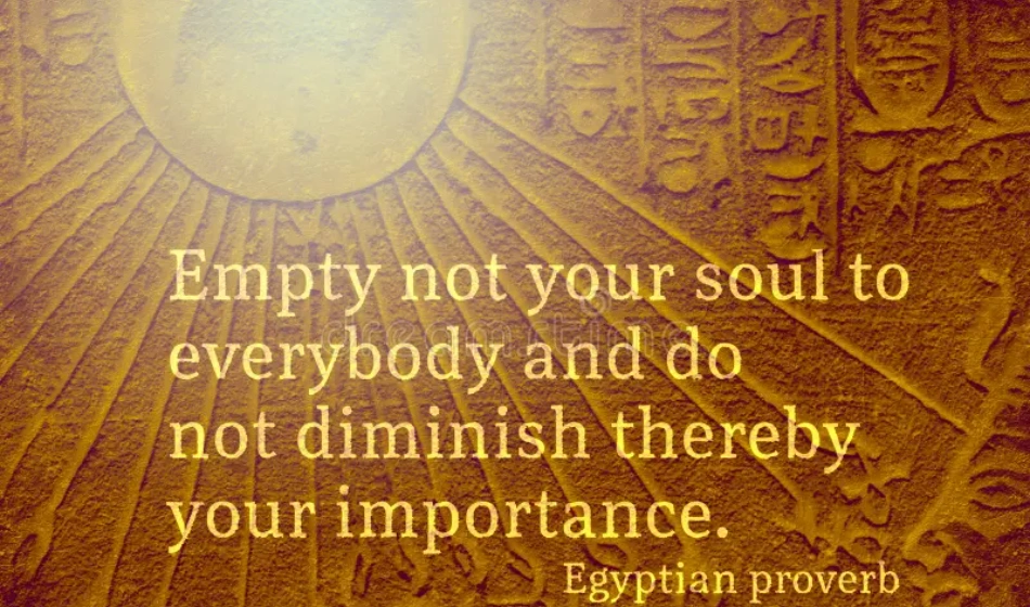 Ancient Egyptian Proverbs